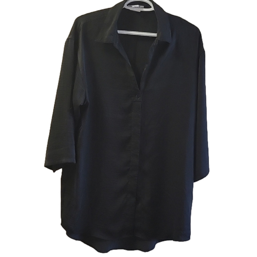 Alfani Roll-up Sleeve Long Shirt S